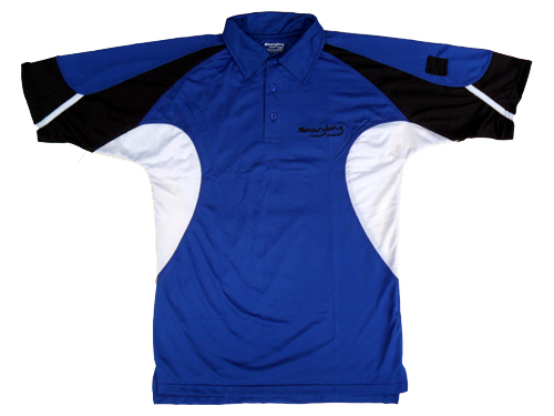 Scarylong Golf Polo Shirt - Sweet - Blue, Black, White